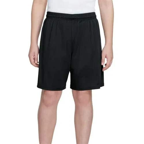 A4 Sports Youth Cooling Performance NB5244 Black Athletic Shorts New