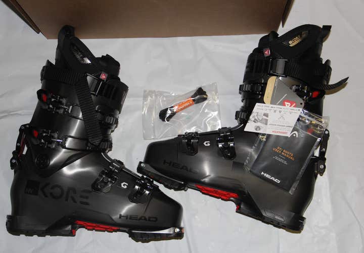 NEW 2024  HEAD  KORE 120 GW ski boots ANTHR./RED Ski Boots Mens 28.5 mondo