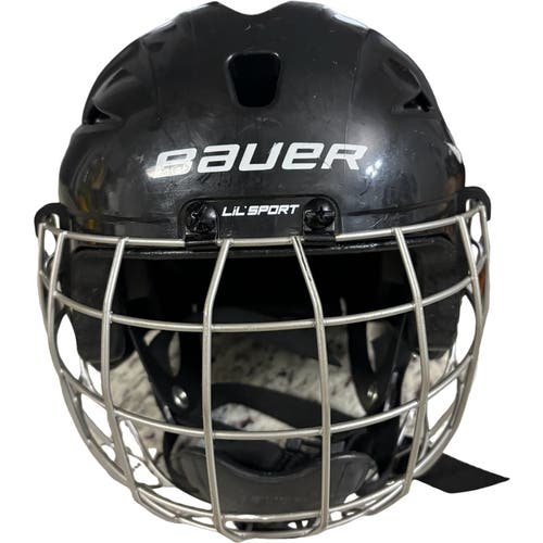 Bauer Lil Sport Hockey Helmet Combo with Face Mask Cage