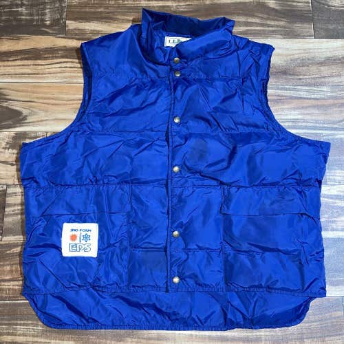 Vintage 90s LL Bean Goose Down Sno-Foam Puffer Vest Size XXL