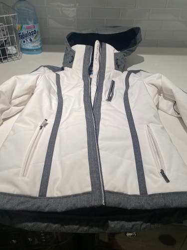 White New Small Obermeyer Jacket Size 6