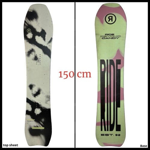 #1506 Ride Psychocandy Mens Womens Snowboard Size 150 cm