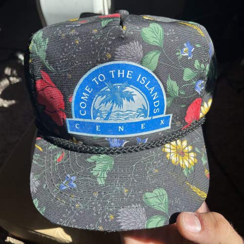 Vintage Cenex Gas Oil Hat Come To The Islands RARE Snapback Cap