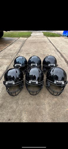 6 Helmet Lot - Used Medium Riddell Speed Helmet - Black