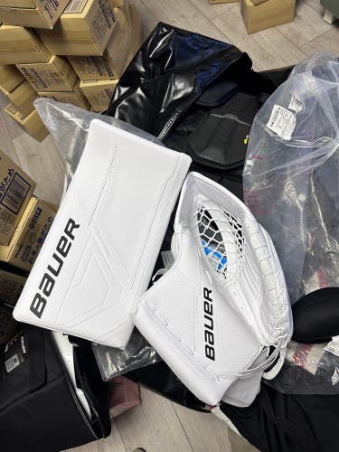Brand New Bauer Regular M5 Pro Goalie Glove And Blocker Set