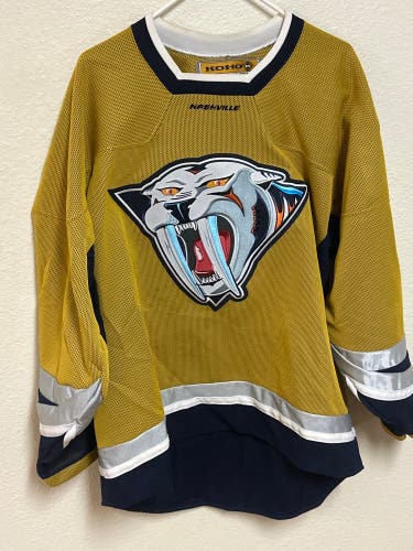 KOHO Yellow/mustard Nashville Predators alternate jersey