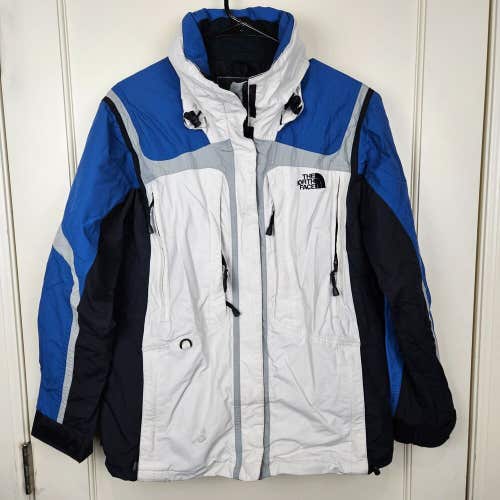 VTG The North Face Hyvent Women Size: M Jacket Rain Ski Hard Shell Blue White