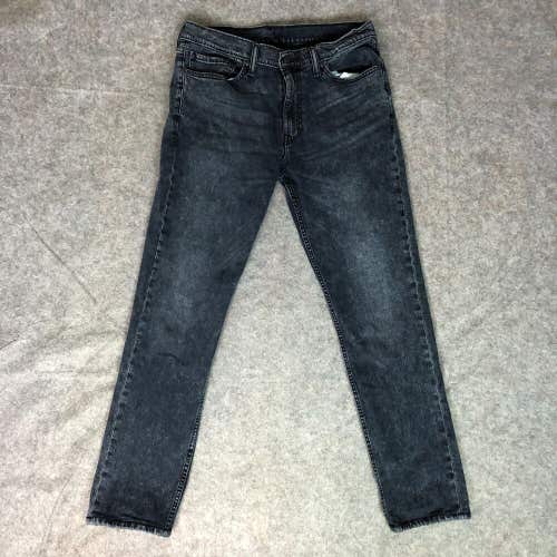 Levi Mens Jeans 30x31 Blue Denim Pant Slim Fit Dark Wash Casual Mid Rise 511