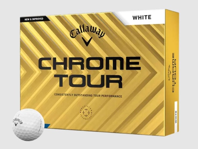 Callaway Chrome Tour Golf Balls (White, 12pk) 1dz 2024 NEW