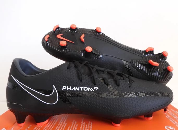 Size 5 Men’s 6.5 Women’s Nike Phantom GT2 Club FG/MG Black Red Soccer Cleats