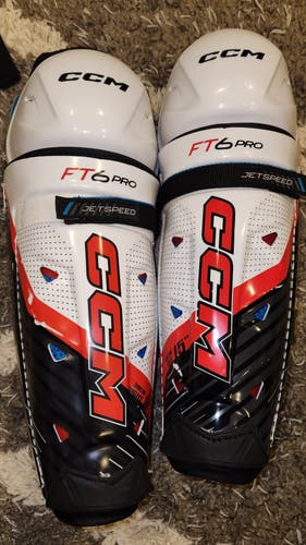 Senior CCM Jetspeed ft6 pro 15" Shin Pads Pro Stock