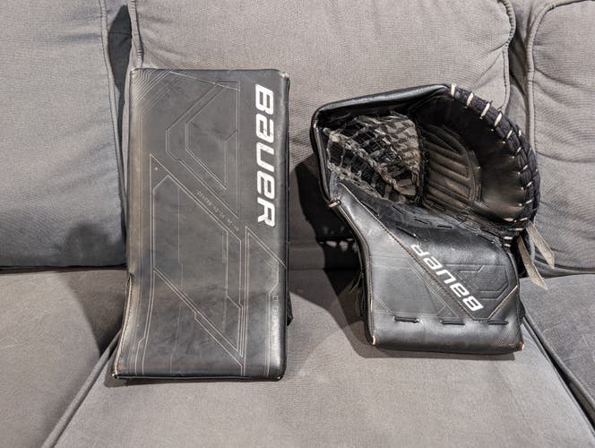 Bauer Mach Glove and Blocker Set - Black
