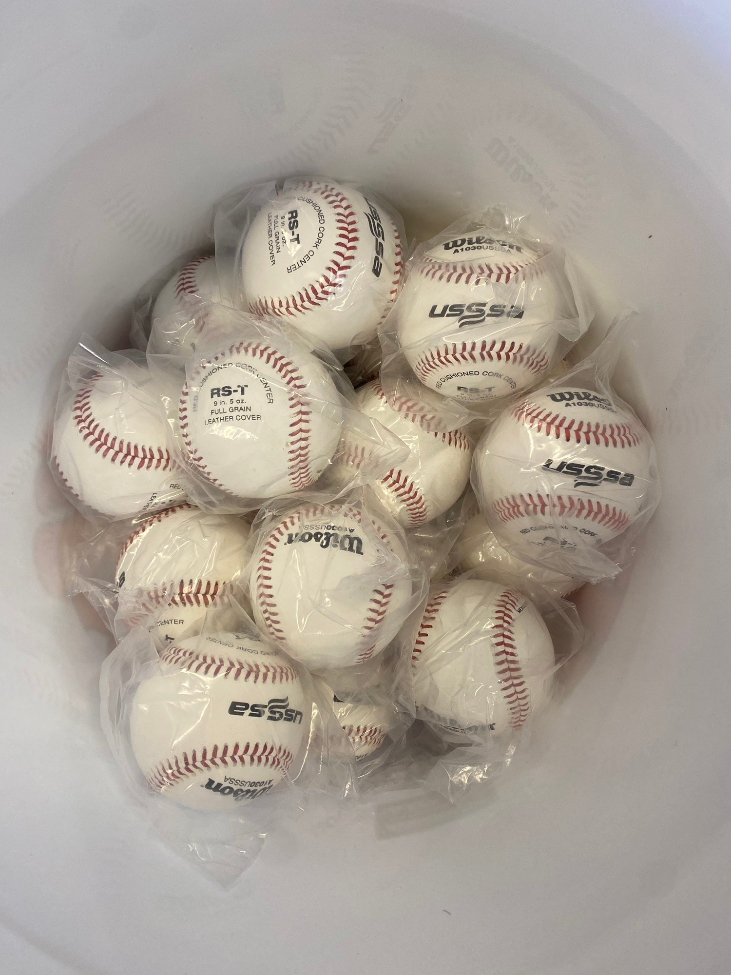 Lot De 15 Balles De Baseball Wilson A1072 Senior Little League - 9 Pouces - Neuves
