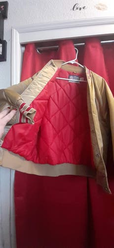 Gold New Adult Unisex Large Starter Jacket