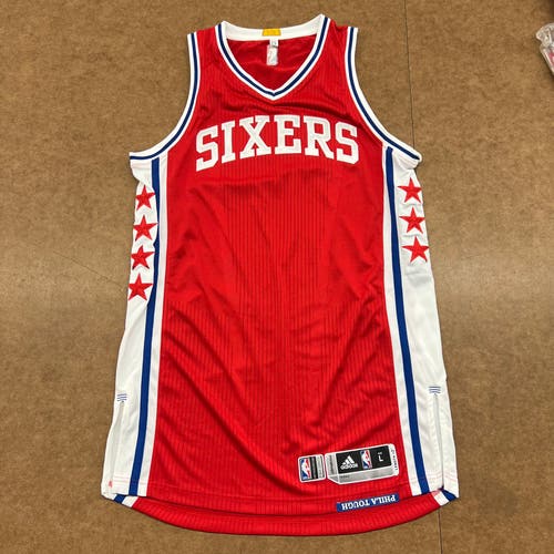 Philadelphia 76ers 2015-2017 Large. Red, blue, white and hardwood classic