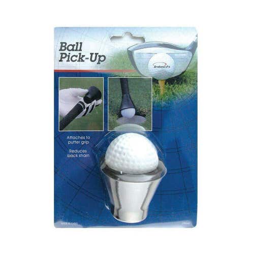 Intech Golf Ball Pick Up - Rubber Ball Pick Up and Plastic Practice Golf Ball