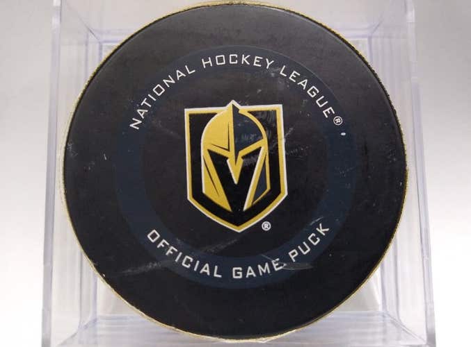 12-23-19 NAZEM KADRI Colorado Avalanche Golden Knights NHL Game Used GOAL PUCK