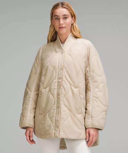 NWT Lululemon Quilted Light Insulation Jacket size 6 TRNH Tan
