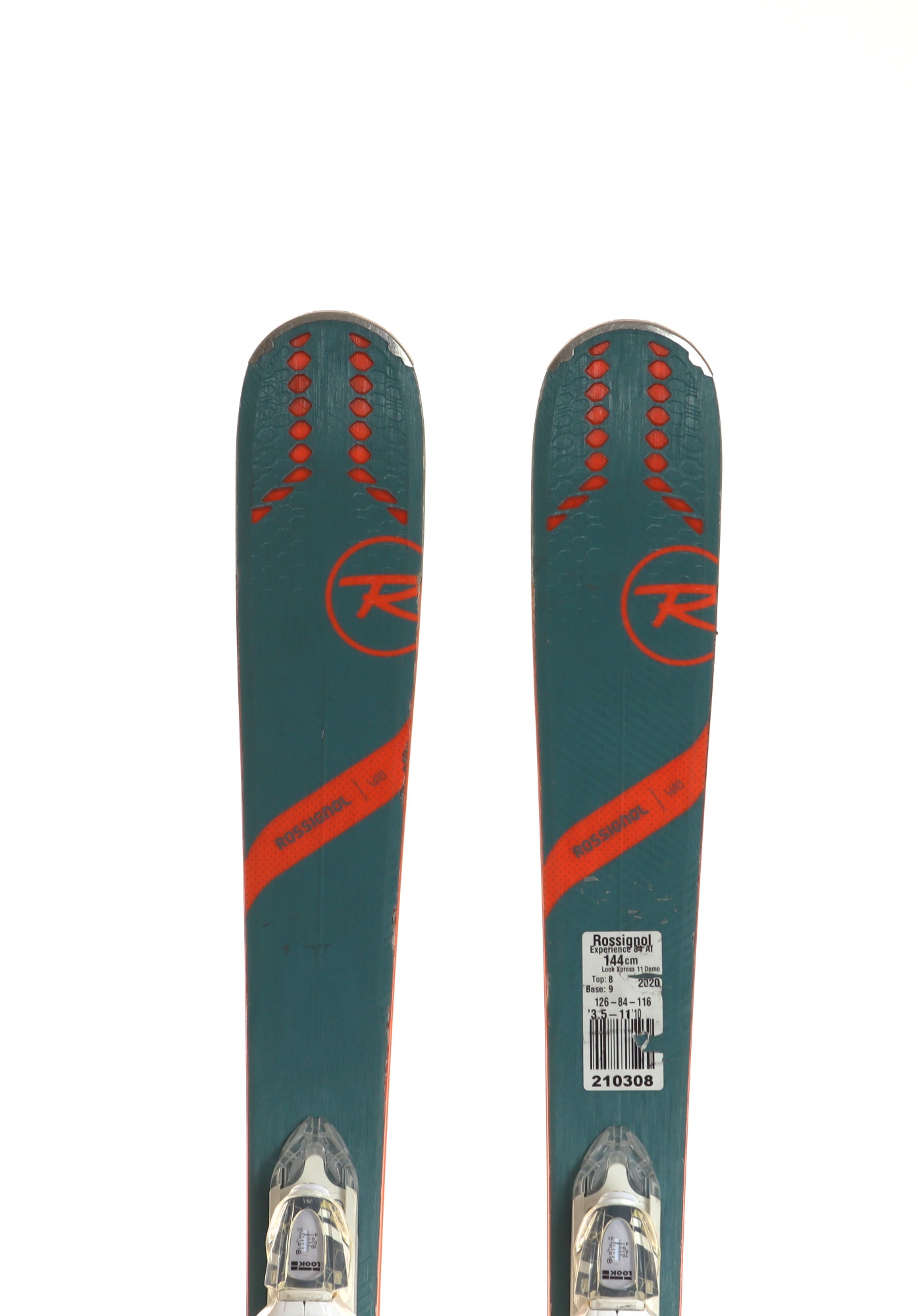 Used 2020 Rossignol Experience 84 AI Demo Ski with Look Xpress 11 Bindings Size 144 (Option 210308)