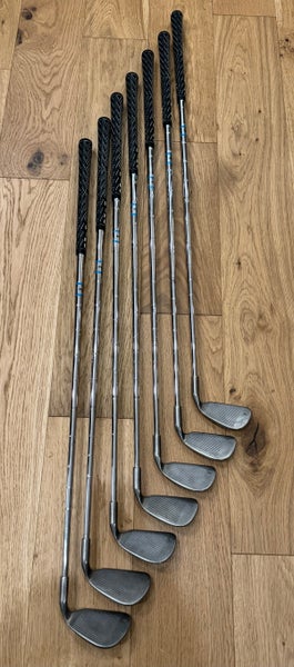 Used Junior Ping Left Hand Eye 2 Iron Set Regular Flex 6 Pieces Steel Shaft (Blue Dot)