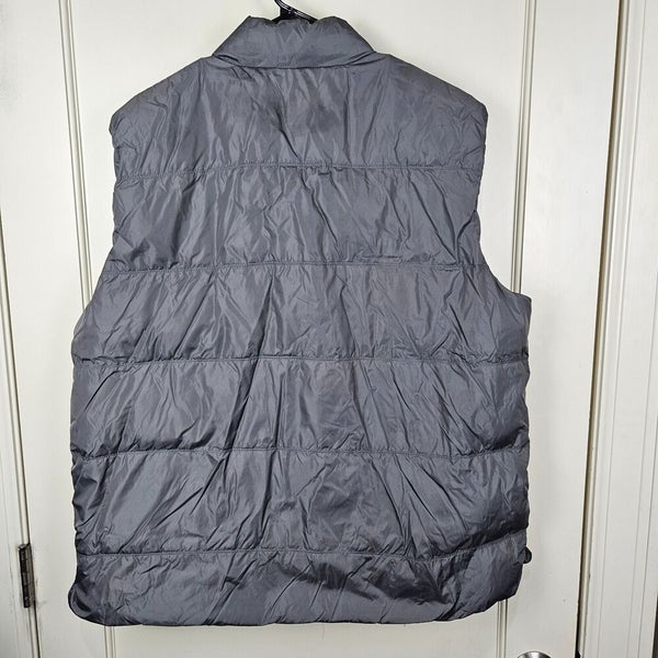 ORVIS Men's Down Quilted Puffer Vest Gray Size: XL Full Zip Outdoor Fishing