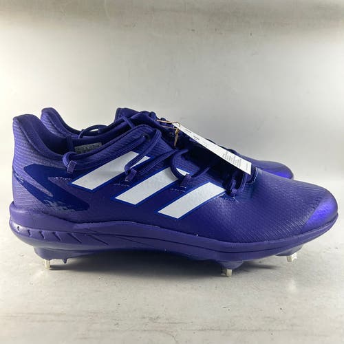 NEW Adidas Adizero Afterburner Mens Metal Baseball Cleats Purple Size 12 H00980