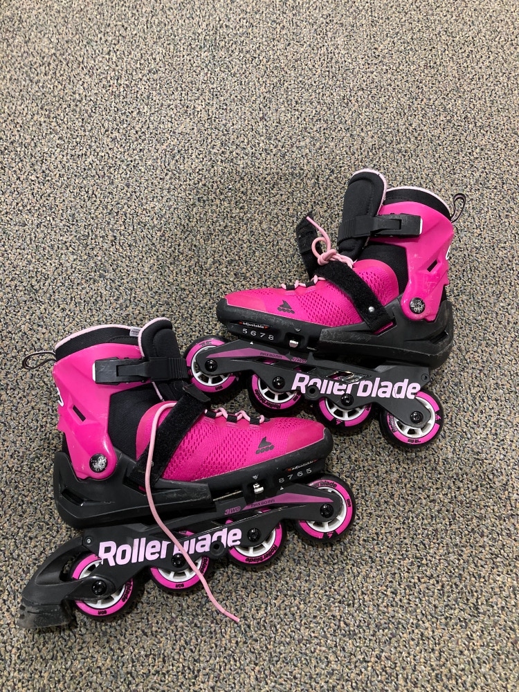 Used Junior Rollerblade MicroBlade G Skates Size 5.0