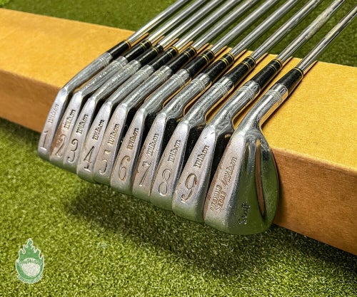 Used Right Handed Wilson Staff Irons 1-PW Stiff Flex Steel Golf Club Set