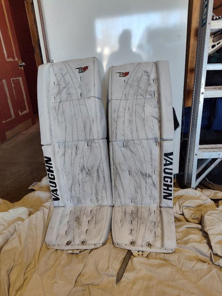 Used 34" Vaughn Velocity V7  Goalie Leg Pads Pro Stock