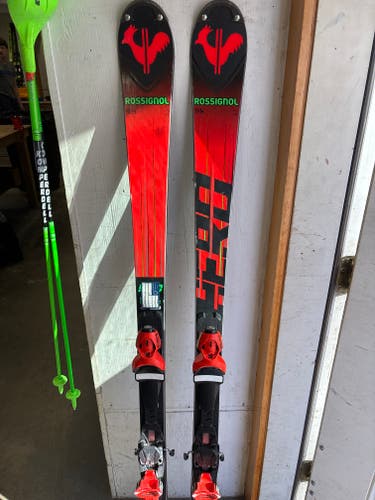 Used Men's 2023 Rossignol Racing 165 cm Hero FIS SL Pro Skis Without Bindings