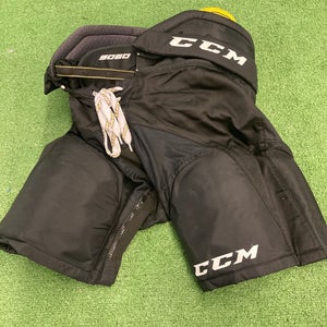 Black Junior Used Large CCM Tacks 9060 Hockey Pants