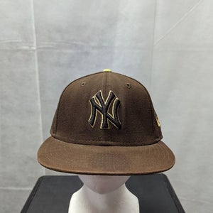 Vintage New York Yankees New Era 59fifty Brown 7 1/4
