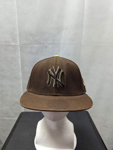 Vintage New York Yankees New Era 59fifty Brown 7 1/4