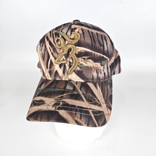 Browning Hunting Hat Deer Logo Camouflage Outdoors Snapback Trucker Cap