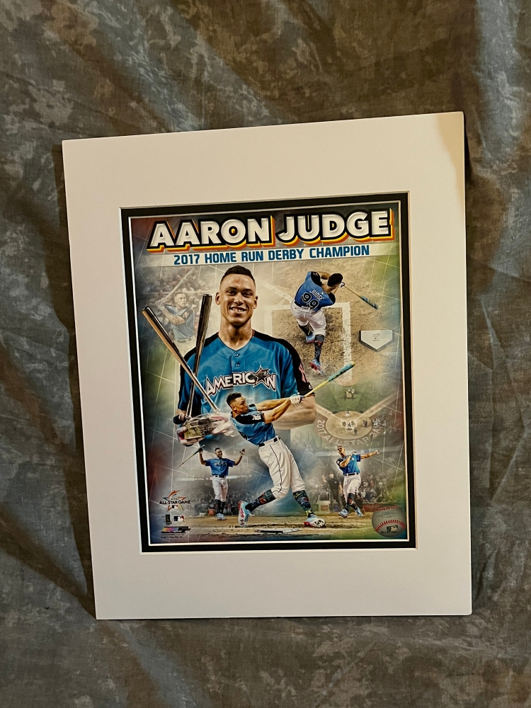 Aaron Judge 2017 home run Derby champion Matted 11x14
