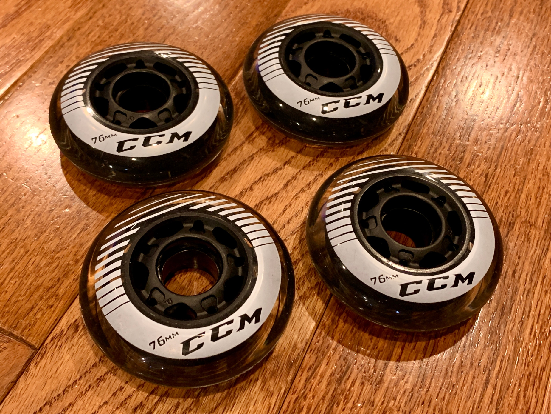 New CCM Inline Roller Hockey Wheels (Set of 4) 76mm 82A