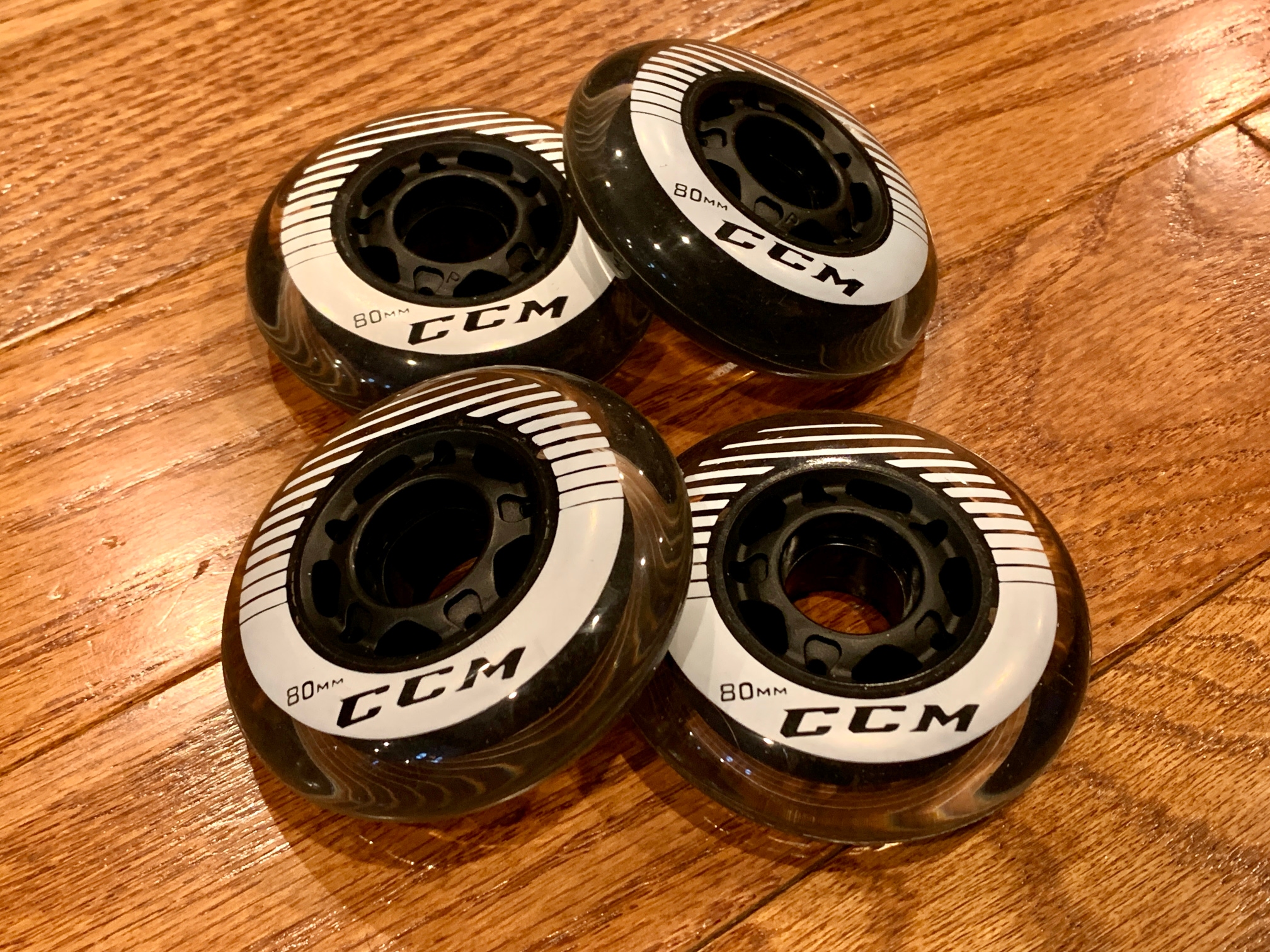 New CCM Inline Roller Hockey Wheels (Set of 4) 80mm 82A
