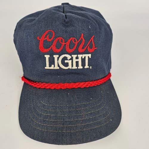 Vintage Coors Light Beer Strapback Adjustable Hat Cap One