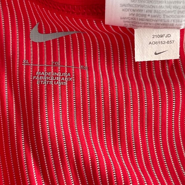 Nike Pro Elite 1/2 Tights Red Track Field Made In USA AO8152-657
