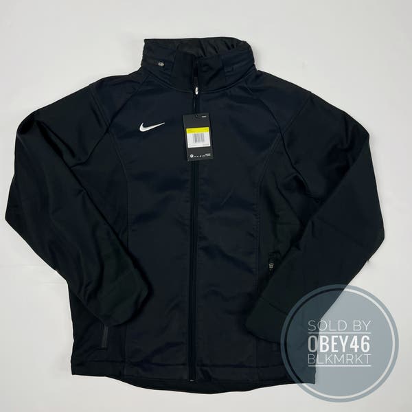 Nike Sphere Coaches Mock Full Zip Jacket Packable Hood S