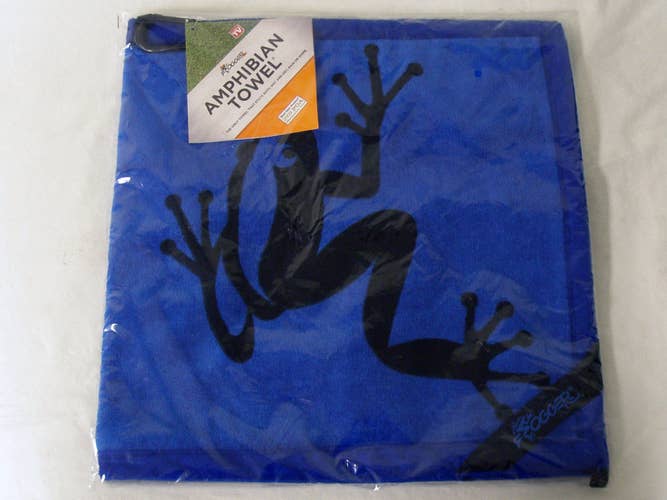 Frogger Amphibian Towel (Blue) 28"x14" Golf (Stays Wet & Dry) NEW