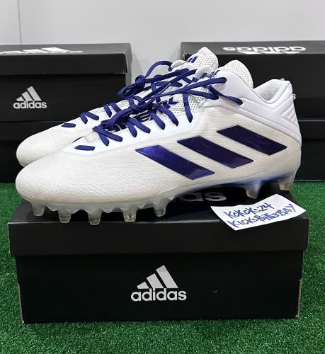 Adidas SM Freak Mid Football Cleats size 14 Mens White Purple FX6591