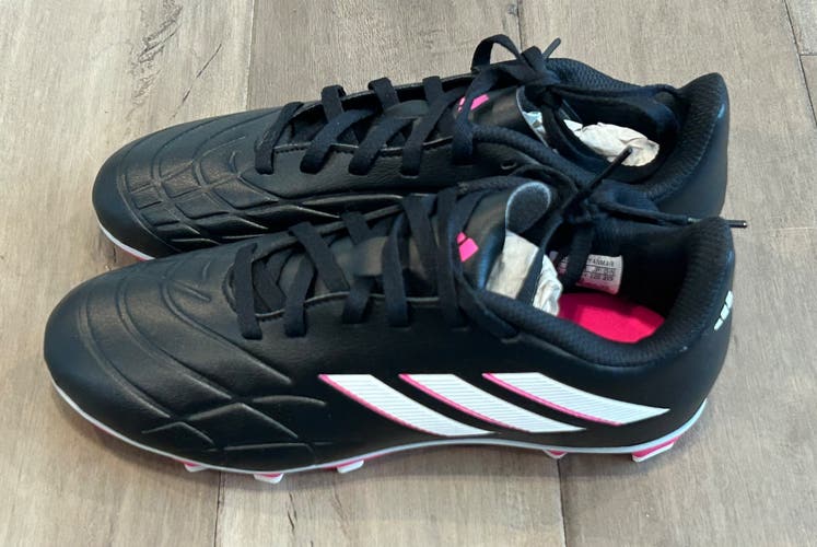 Size 3.5 Youth Adidas Copa Pure.4 Fg Jr GY9041 Soccer Cleats Black White Pink