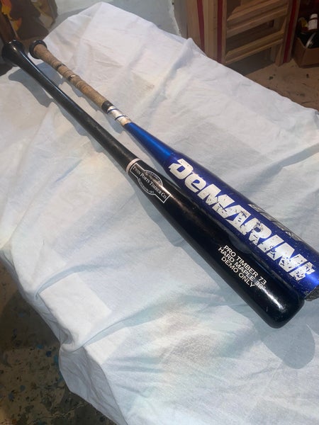 2 32” Bat Lot 32” Demarini Vexxum Half And Half And 32 Twin Ports Timber Hard Maple 73