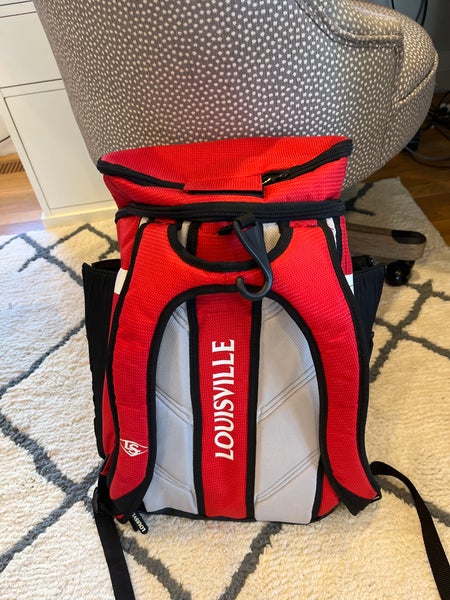 Used Louisville Slugger Backpack W 2 Bat holders