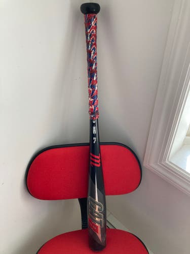 Used BBCOR Certified Marucci Alloy CAT8 Bat (-3) 27 oz 30"
