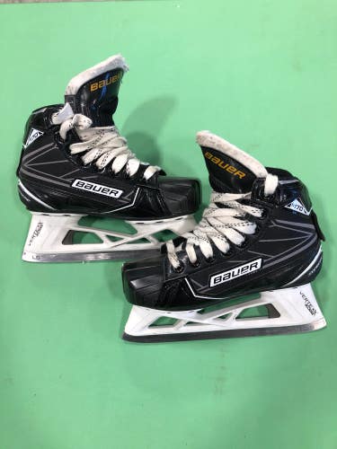 Junior Used Bauer Supreme S170 Hockey Goalie Skates Regular Width Size 1