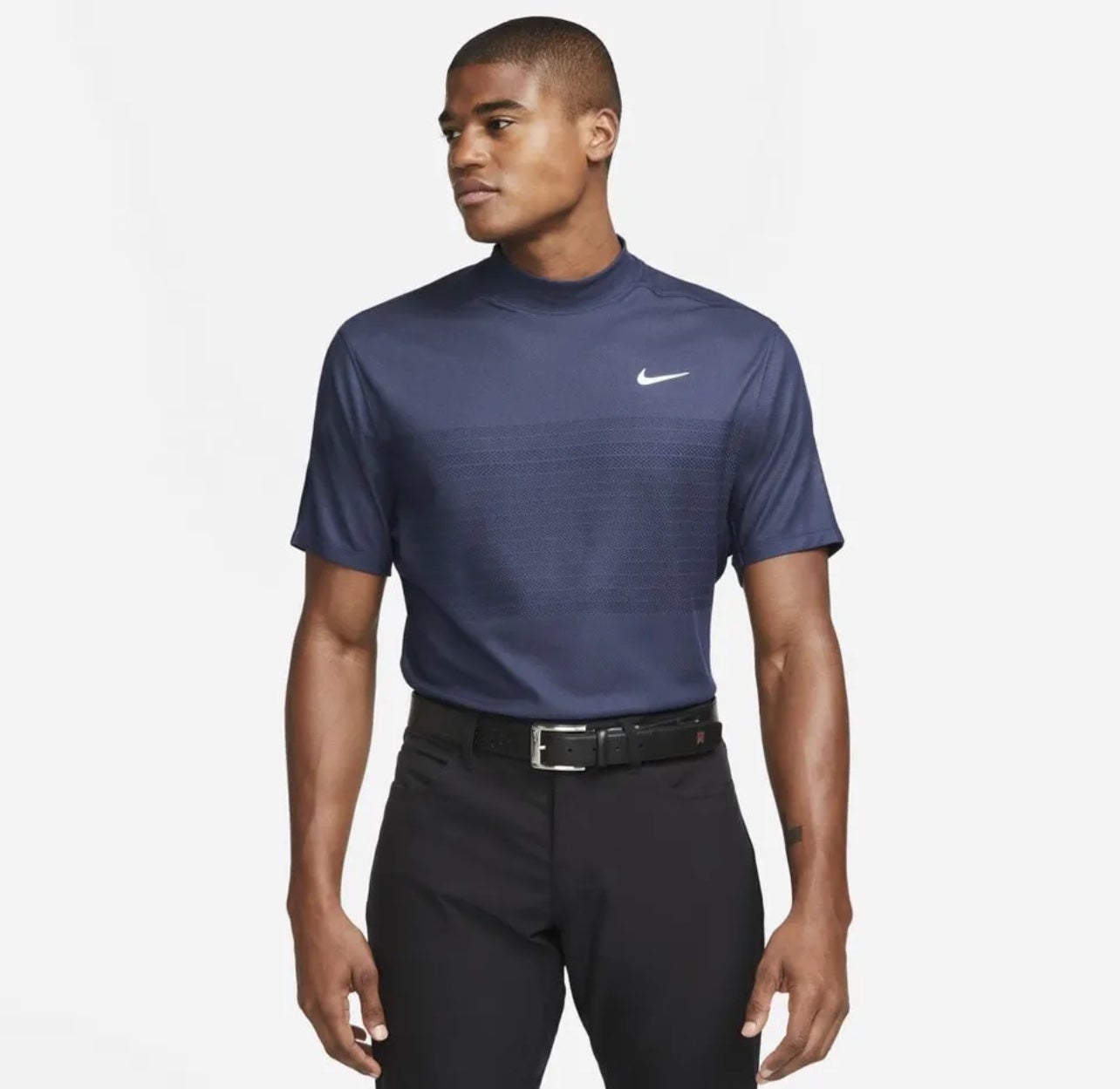 tiger woods mock neck golf shirts