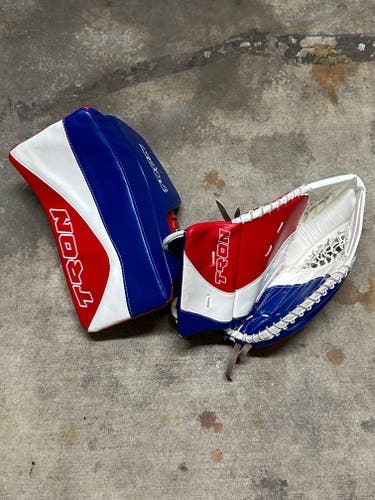 Used Agatone (by Tron) Glove Set - Red/White/Blue