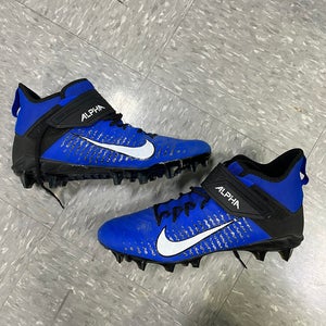 Blue Adult Used Men's Size 12 (Women's 13) Turf Cleats Nike ALPHA High Top Cleats